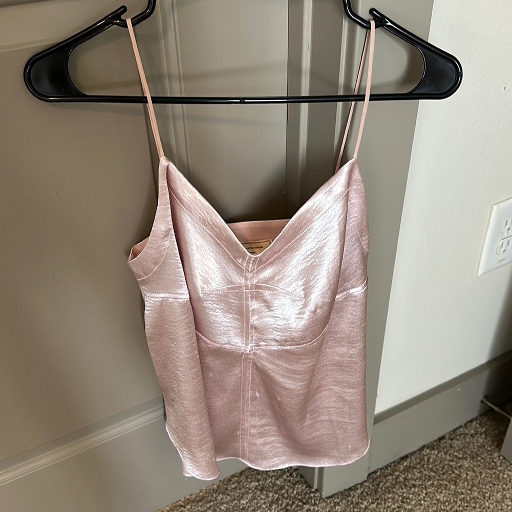 Silk light pink going out tank